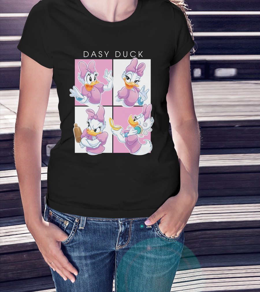 Daisy Duck Four Expressions Pink Outfit Series T-Shirt