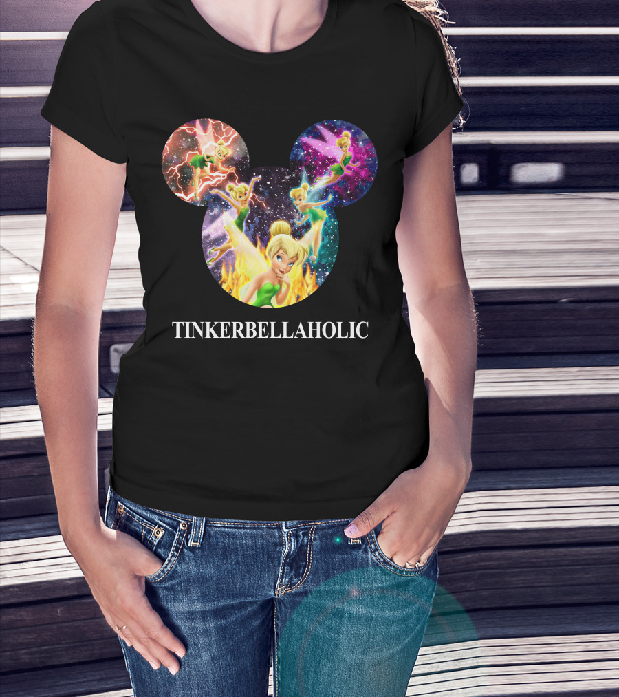 Tinkerbellaholic Tinkerbell Fantasy Galaxy Aura T-Shirt