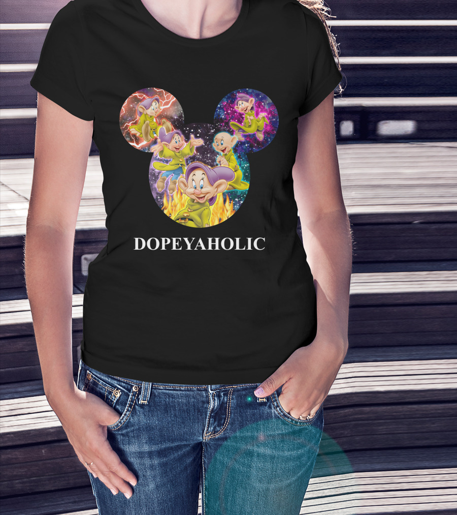 Dopeyaholic Mickey Mouse Ears Multiverse Dopey Wonderland T-Shirt