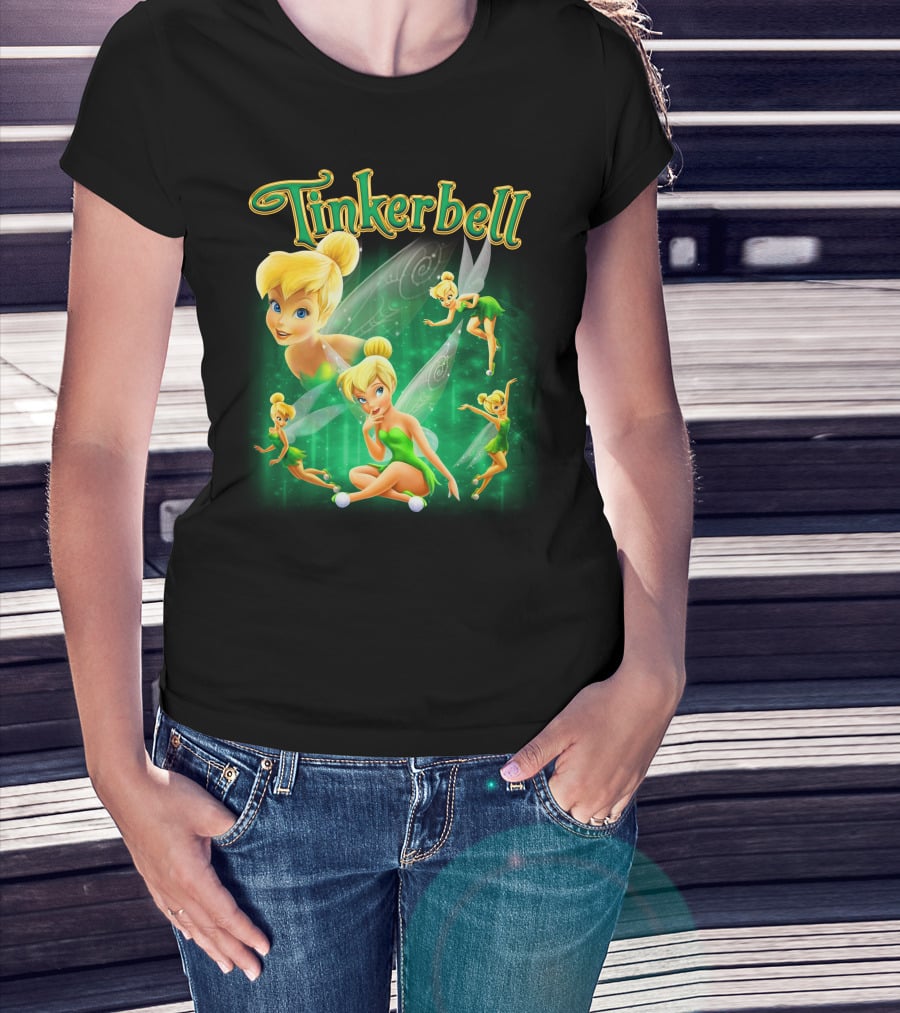 Tinkerbell Magical Green Fairy Poses And Expressions T-Shirt