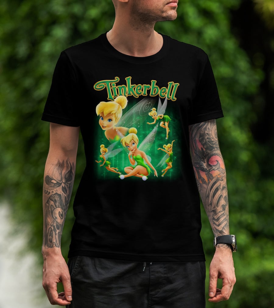 Tinkerbell Magical Green Fairy Poses And Expressions T-Shirt