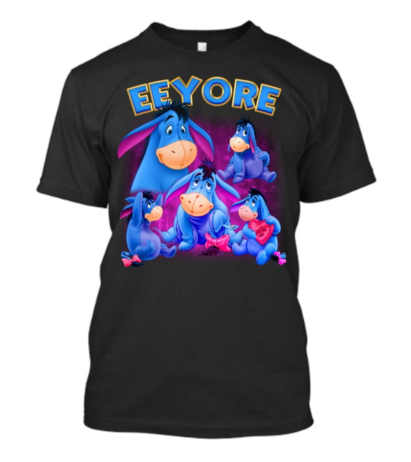Eeyore Winnie The Pooh Characters Colorful Expressions T-Shirt