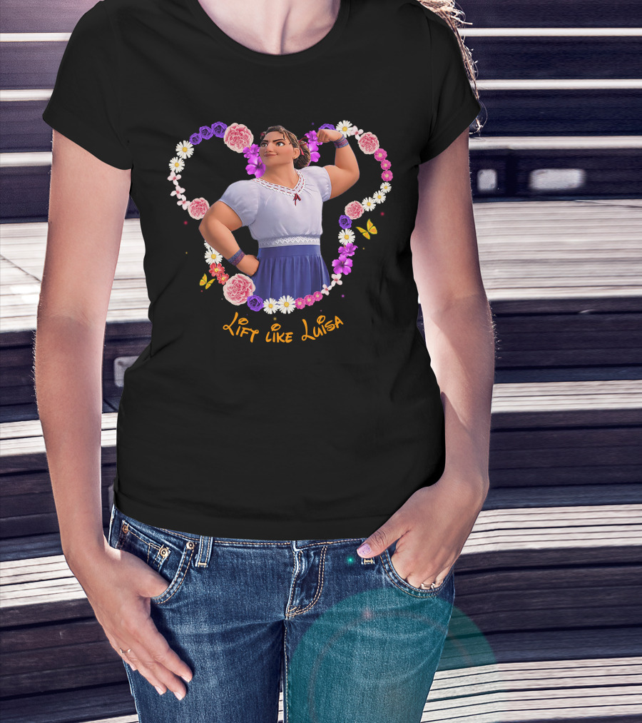 Lift Like Luisa Flowers Butterflies T-Shirt
