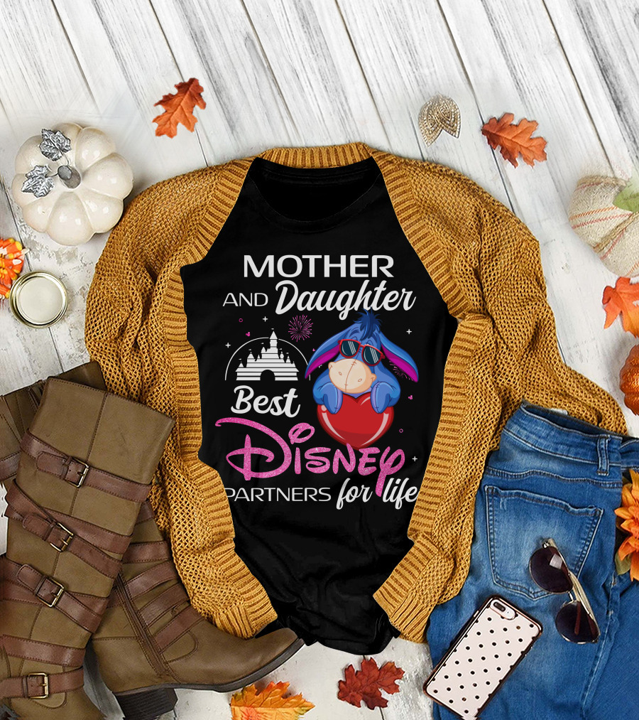 Mother And Daughter Best Disney Partners For Life Eeyore T-Shirt