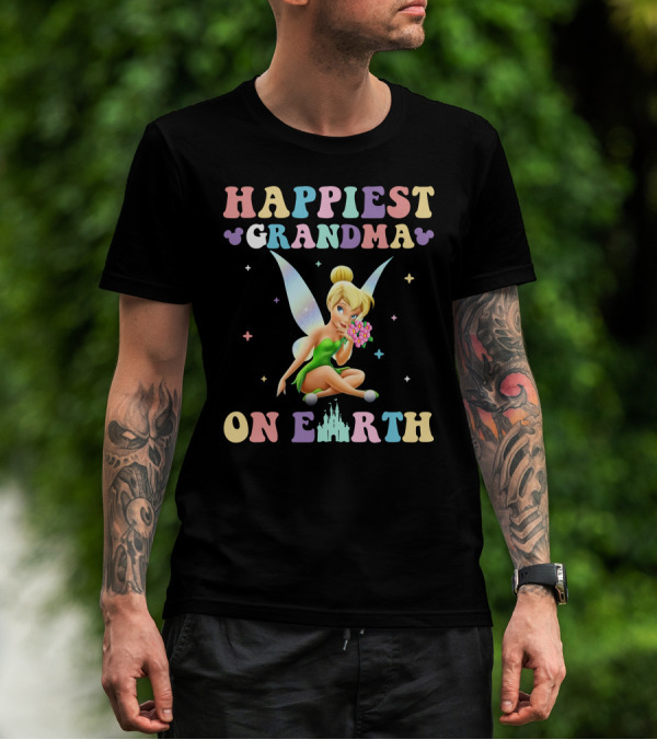 Happiest Grandma On Earth Tinkerbell T-Shirt