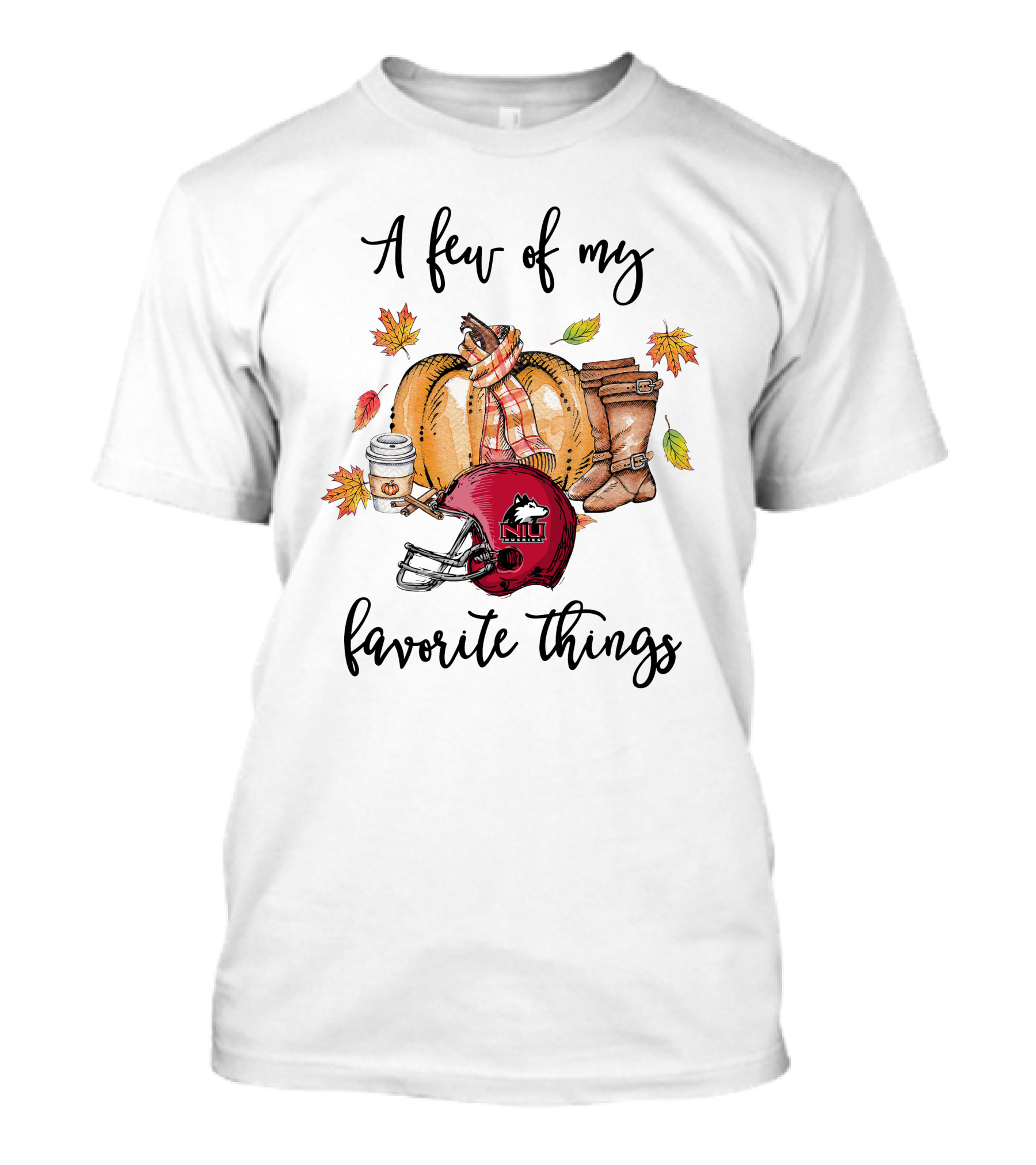 A Few Of My Favorite Things Northern Illinois Huskies Football Helmet T-Shirt