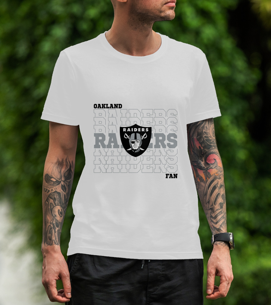 Oakland Raiders Fan RAIDERS RAIDERS RAIDERS T-Shirt