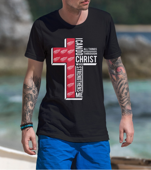 I Can Do All Things Through Christ Red Wings T-Shirt
