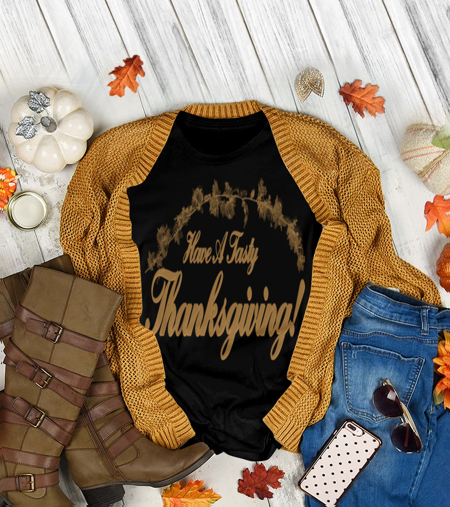 Have A Tasty Thanksgiving Turkey Dinner Pumpkin T-Shirt