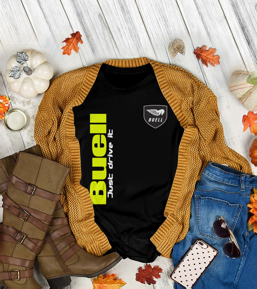 Buell Just Drive It Winged T-Shirt