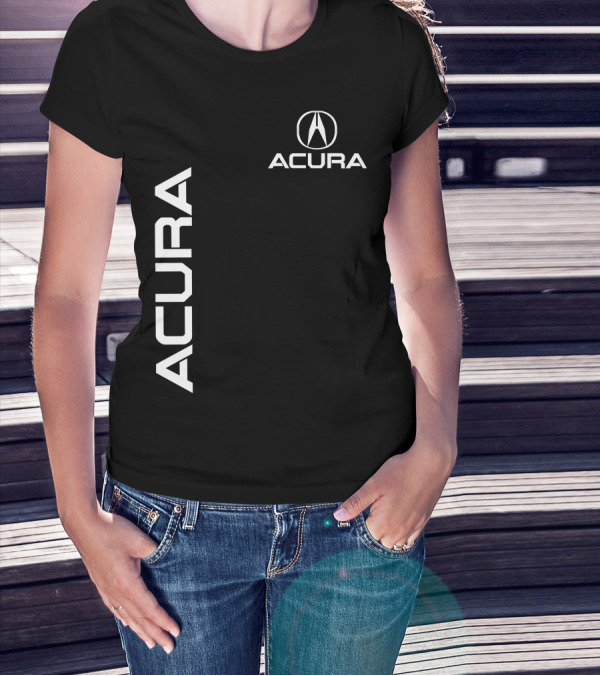 ACURA Acura Emblem Vertical And Horizontal Branding T-Shirt