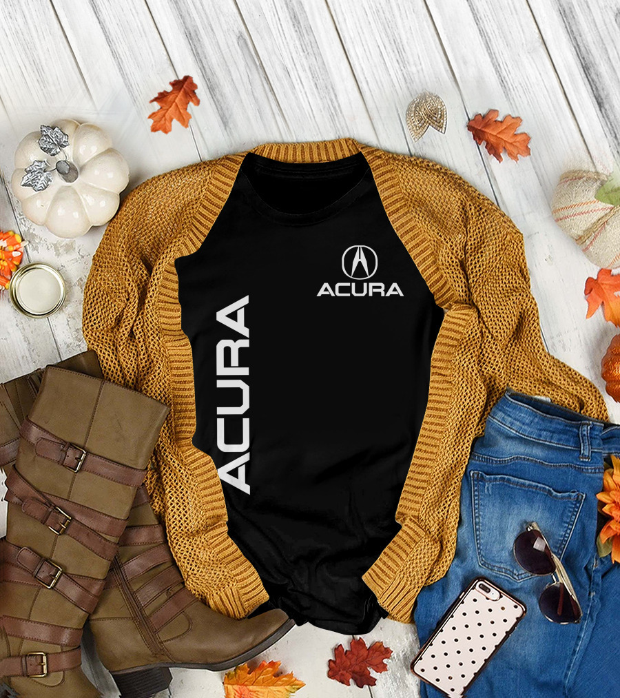 ACURA Acura Emblem Vertical and Horizontal Branding T-Shirt