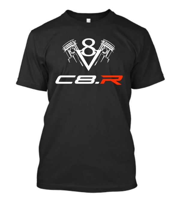 C8 R V8 Piston Engine T-Shirt