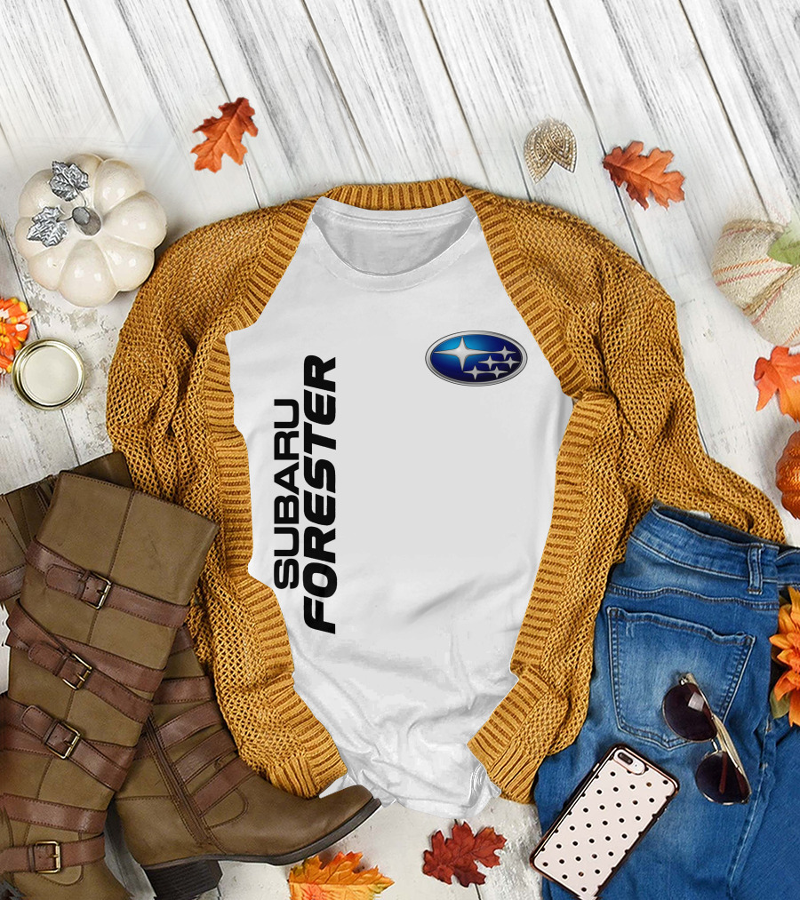 SUBARU FORESTER Logo Oval Badge T-Shirt