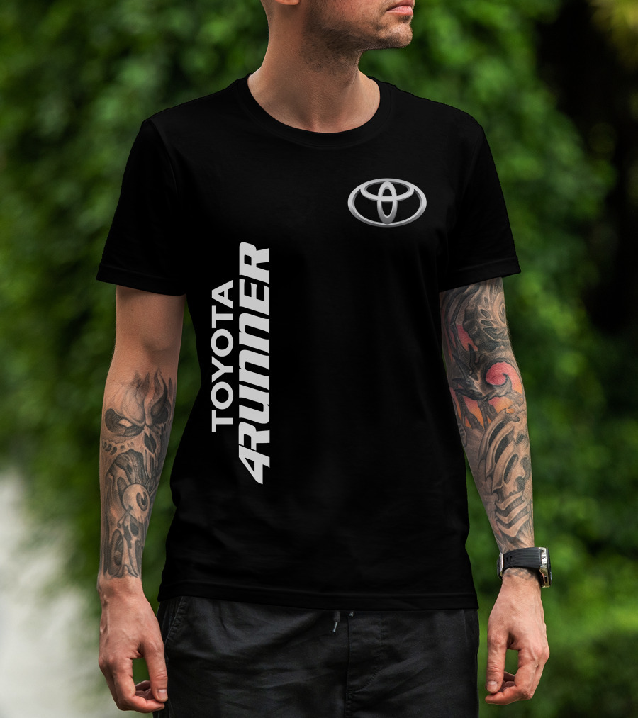 TOYOTA 4RUNNER Vertical Text With Toyota T-Shirt