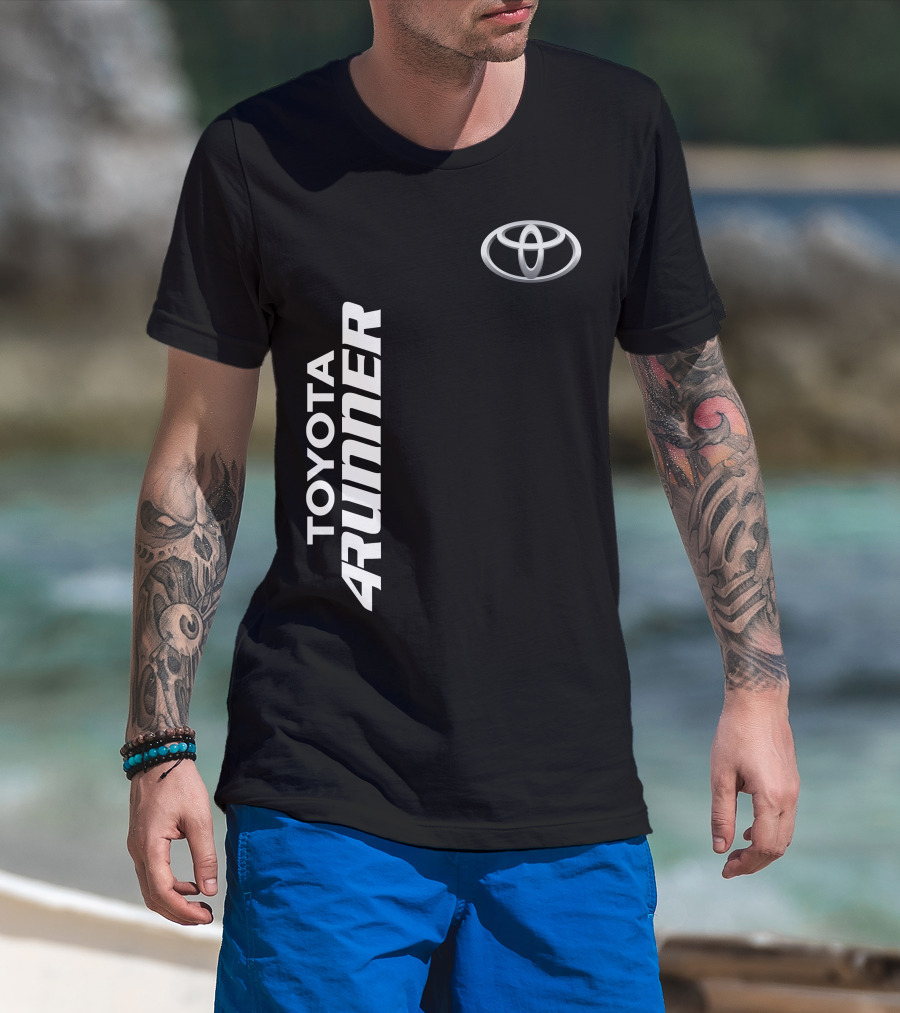 TOYOTA 4RUNNER Vertical Text With Toyota T-Shirt