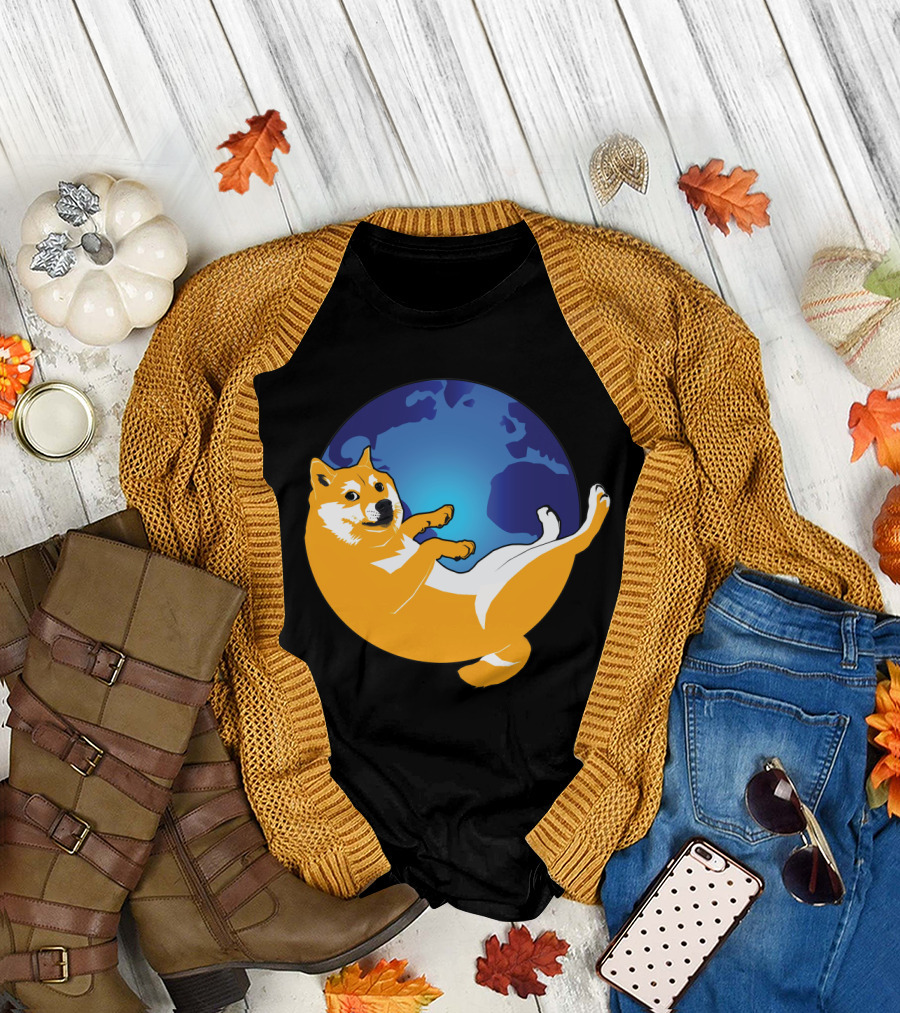 Doge Shibe Dog Earth Meme T-Shirt