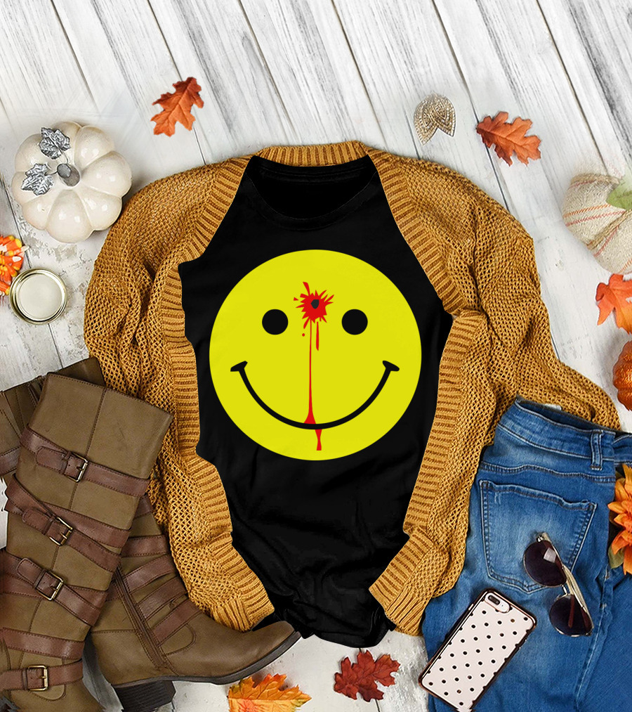Have a Nice Day Smiley Face Blood Splatter T-Shirt