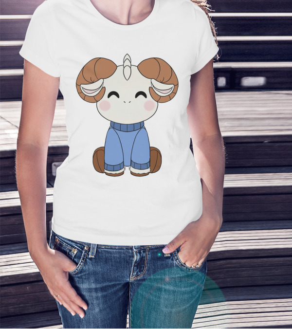 Jschlatt Ram Hoodie Min Plush Cartoon T-Shirt