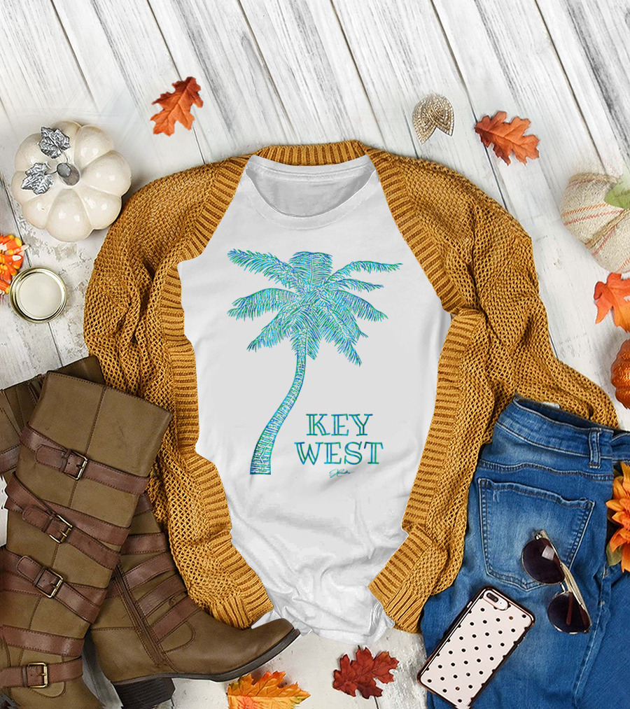 Key West JCombs Palm Tree Florida T-Shirt