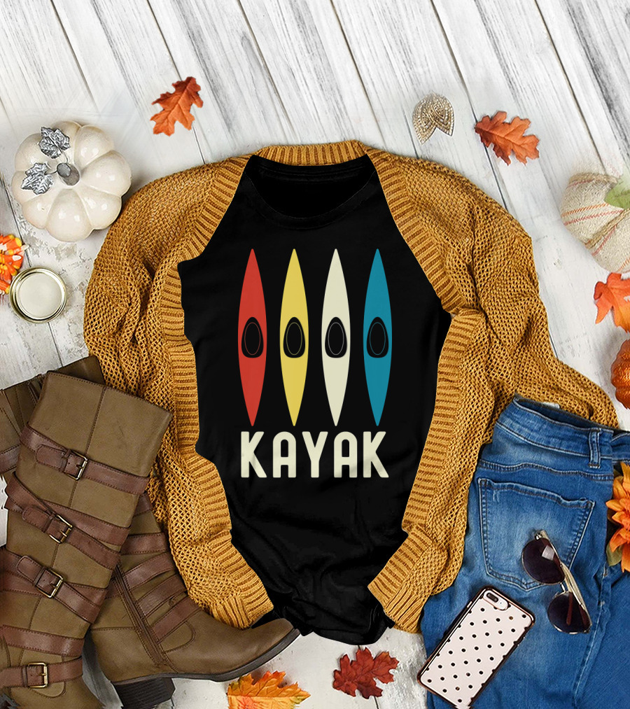 Kayak Colorful Kayaking T-Shirt