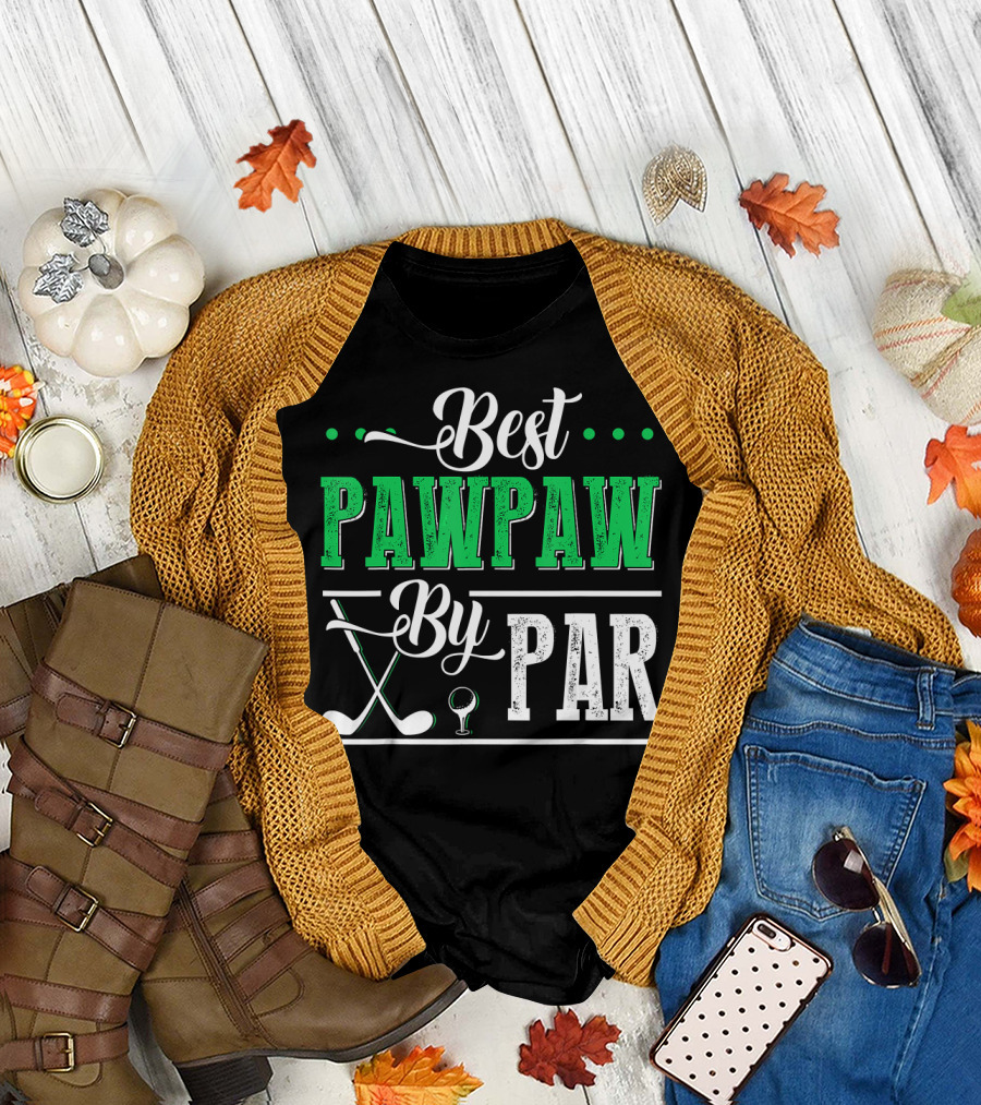 Best Pawpaw By Par Mens Funny Golf T-Shirt