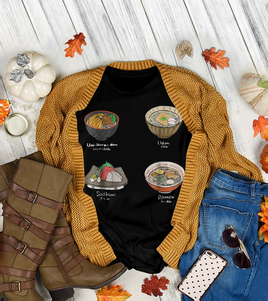 Uni-Ikura Don Udon Sashimi Ramen Japanese Food T-Shirt