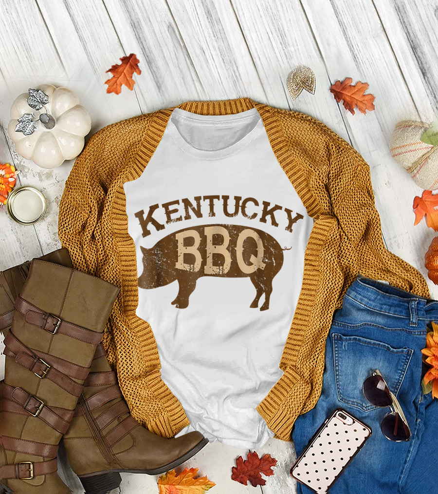 Kentucky BBQ State Pig Barbecue T-Shirt