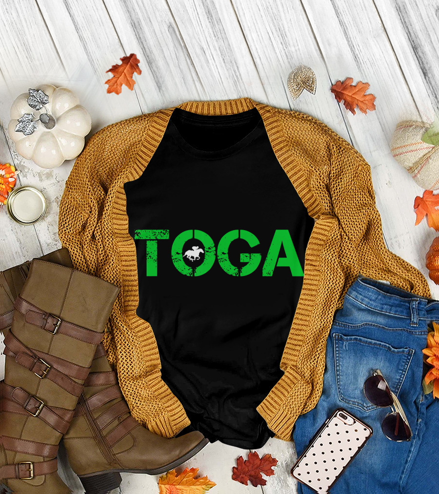 Toga Saratoga Springs Horse Racing Jockey T-Shirt
