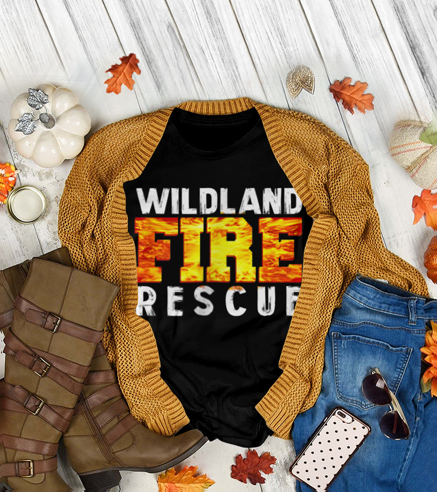Wildland Fire Rescue Firefighting Team Department T-Shirt