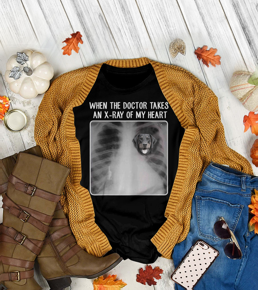 When the Doctor Takes an X-Ray of My Heart Doberman T-Shirt