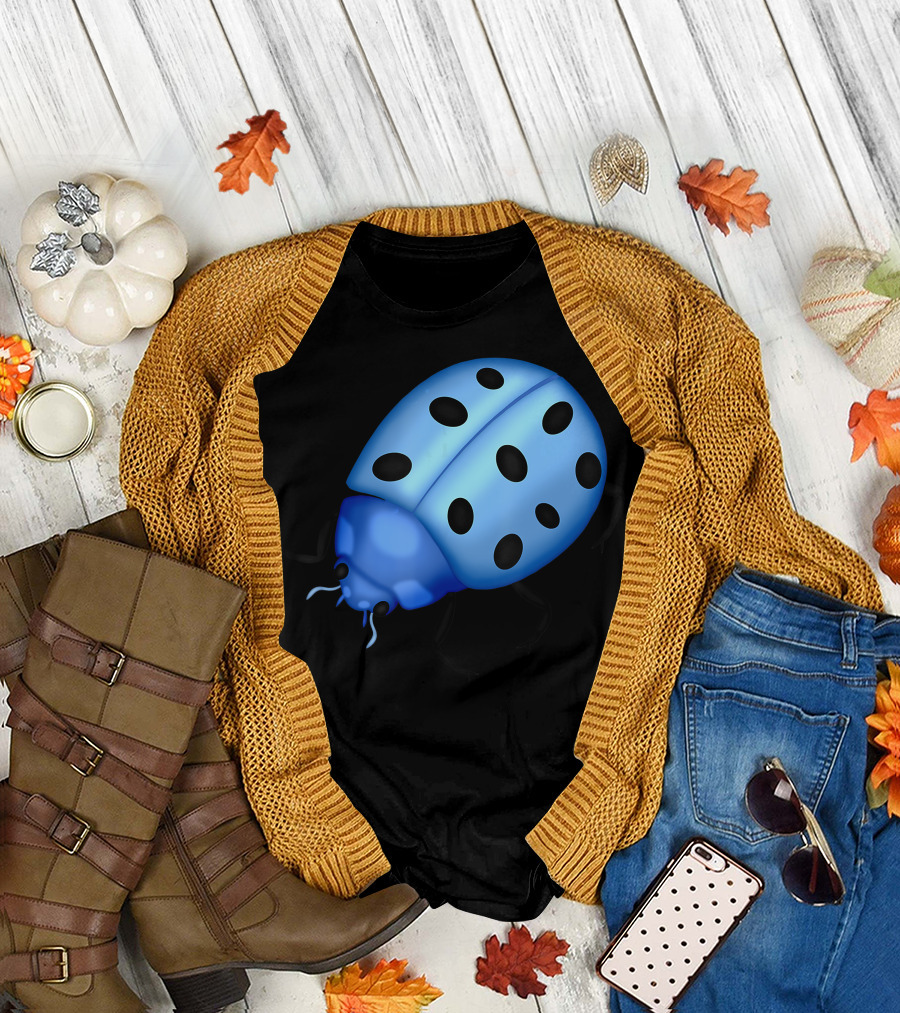 Blue Beetle Ladybug Buggy Bug T-Shirt