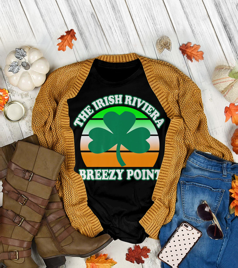 Breezy Point NY Shamrock The Irish Riviera T-Shirt