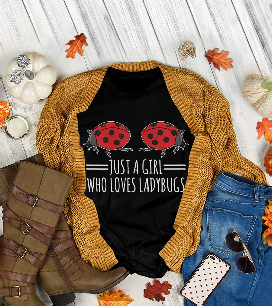 Just A Girl Who Loves Ladybugs Twin Ladybug T-Shirt