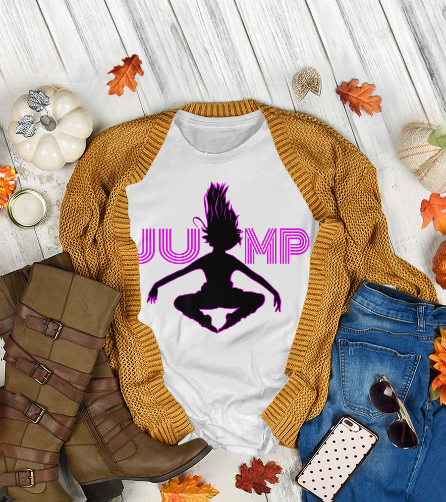 Jump Dance Recital for Girls Silhouette Movement T-Shirt