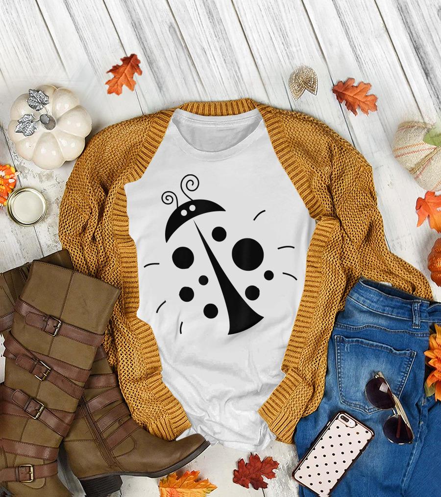 Cute Ladybug Pattern for Toddlers T-Shirt