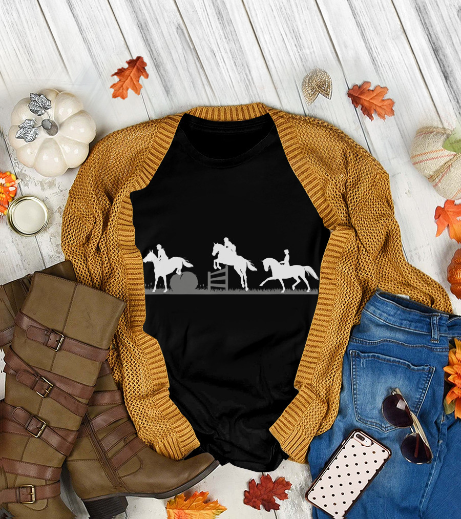 Eventing Horses Jumping T-Shirt