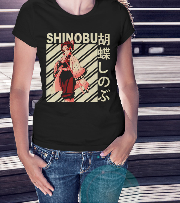 SHINOBU Kimetsu No Yaiba Demon Slayer Character T-Shirt