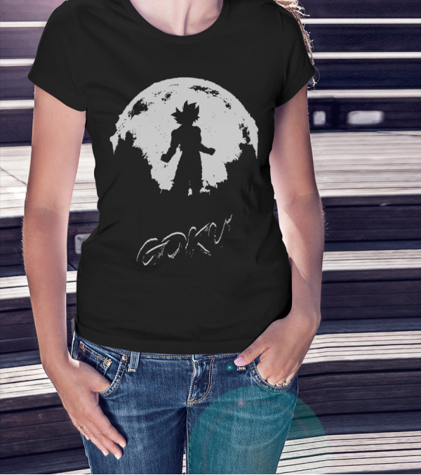 Goku Moon Hero T-Shirt