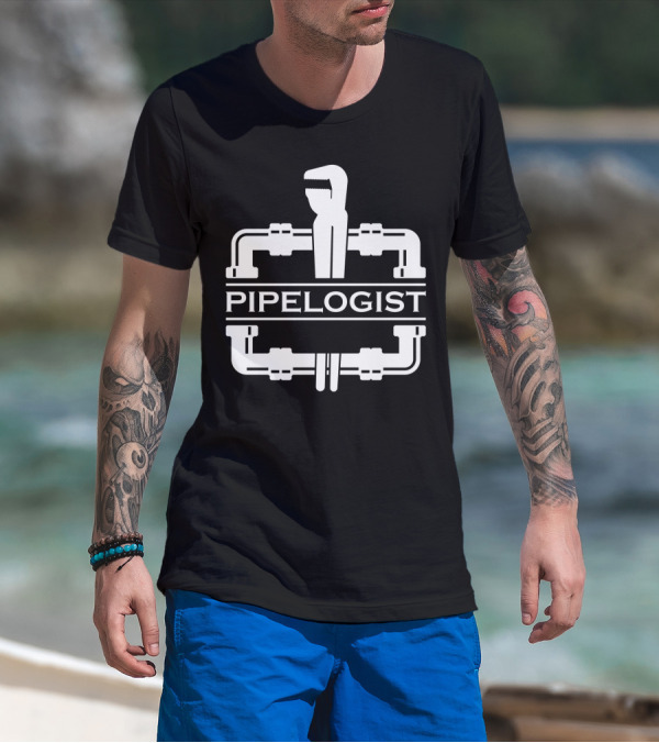 PIPELOGIST Pipe Wrench And Fittings T-Shirt