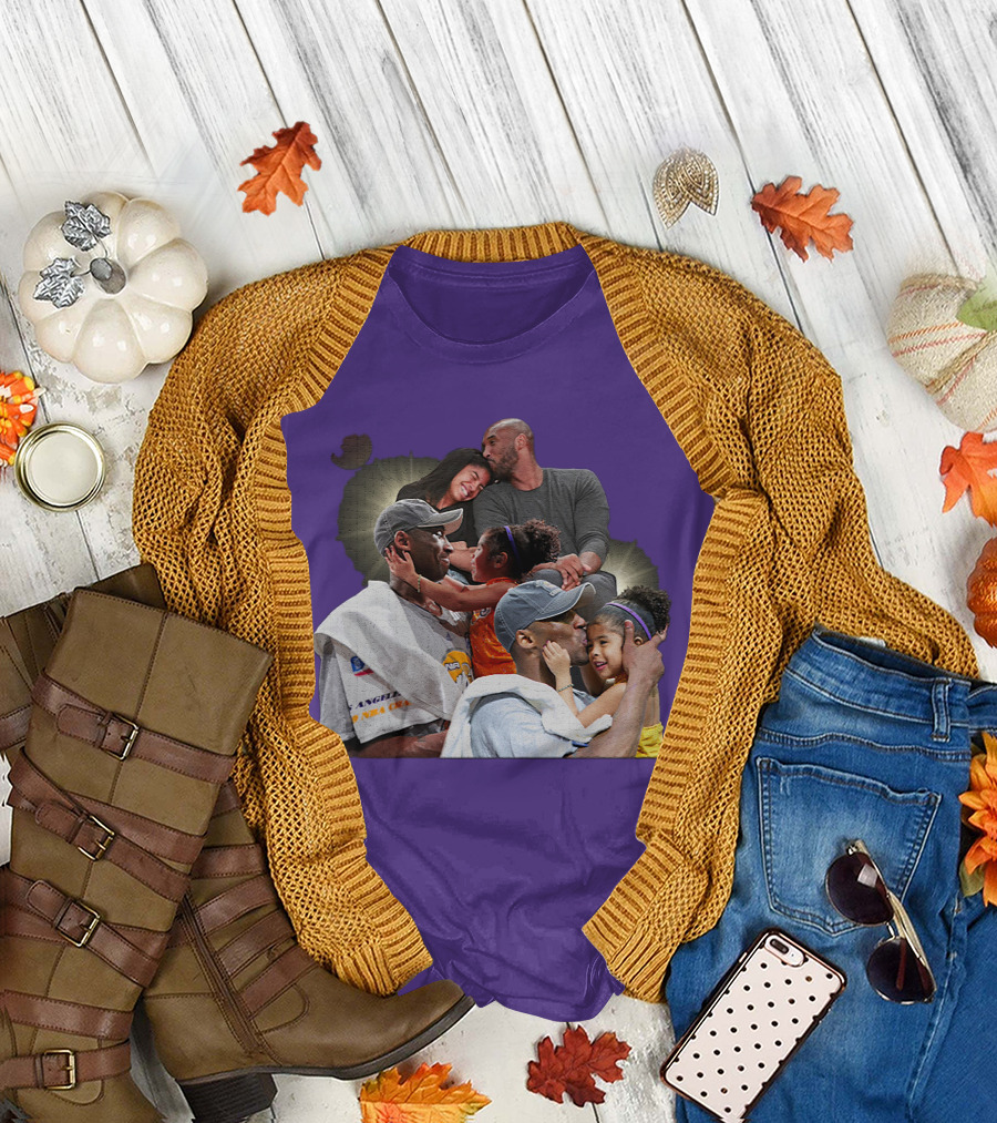 Kobe and Gigi Celebration Los Angeles Lakers Moments T-Shirt
