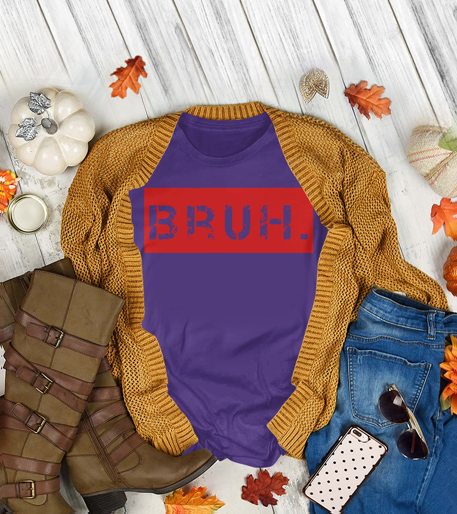 Bruh Meme Funny Saying Brother Teens Greeting T-Shirt