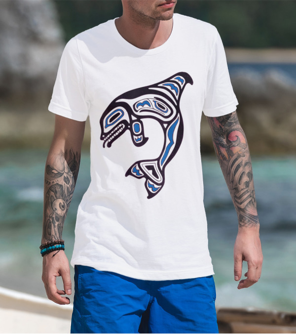 Killer Whale Orca Pacific NW Native American Indian T-Shirt