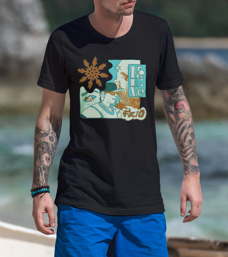 Feid Nieve White Snowflake T-Shirt