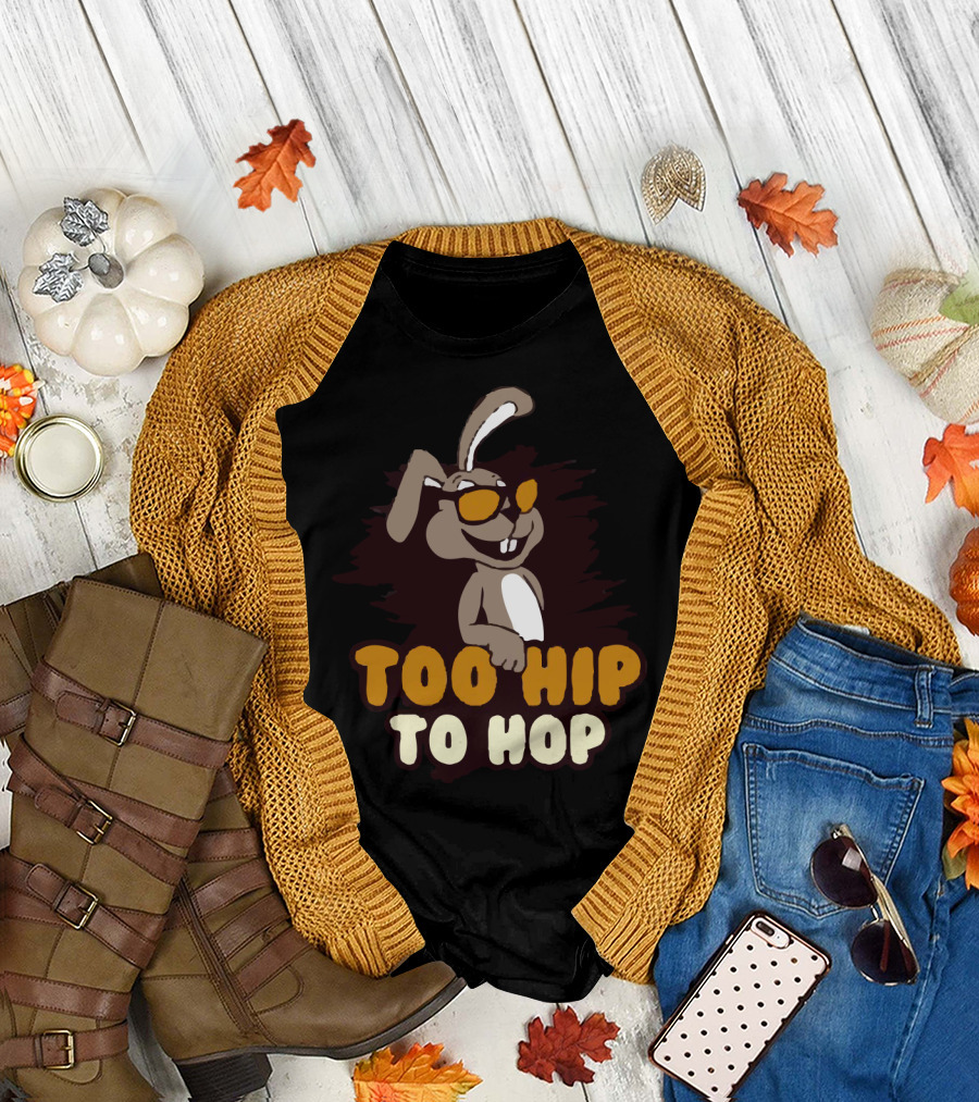 Too Hip to Hop Rabbit with Sunglasses T-Shirt