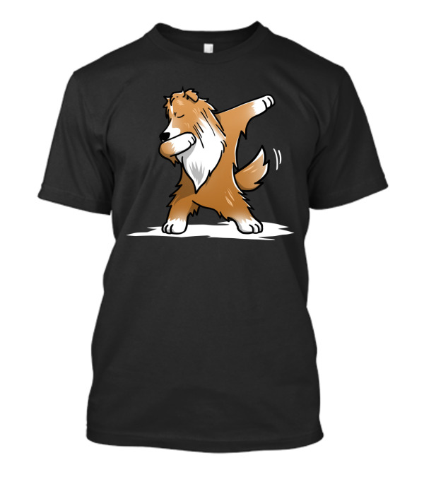Shetland Sheepdog Dab Dance Move Featuring Dabbing Dog Pose T-Shirt