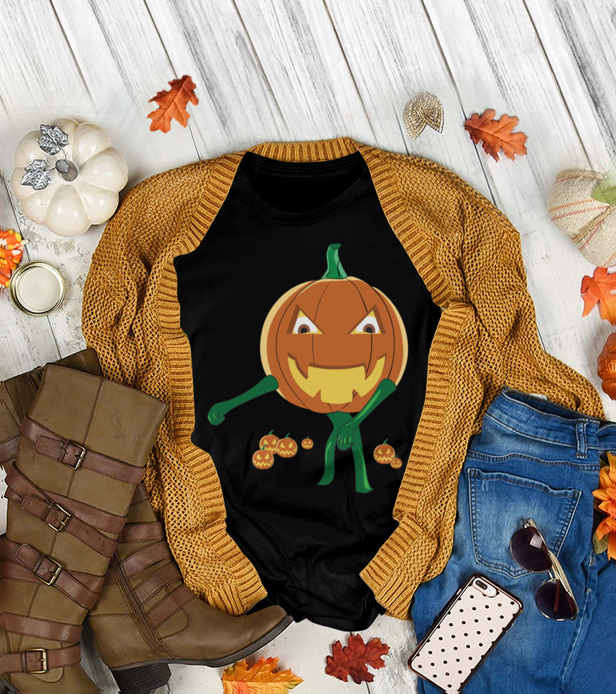 Halloween Pumpkin Flossing Floss Dance Jack O' Lantern T-Shirt