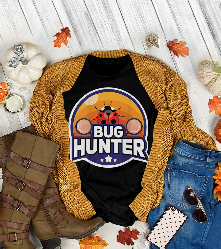 Bug Hunter Ladybug Adventure with Magnifying Glasses T-Shirt