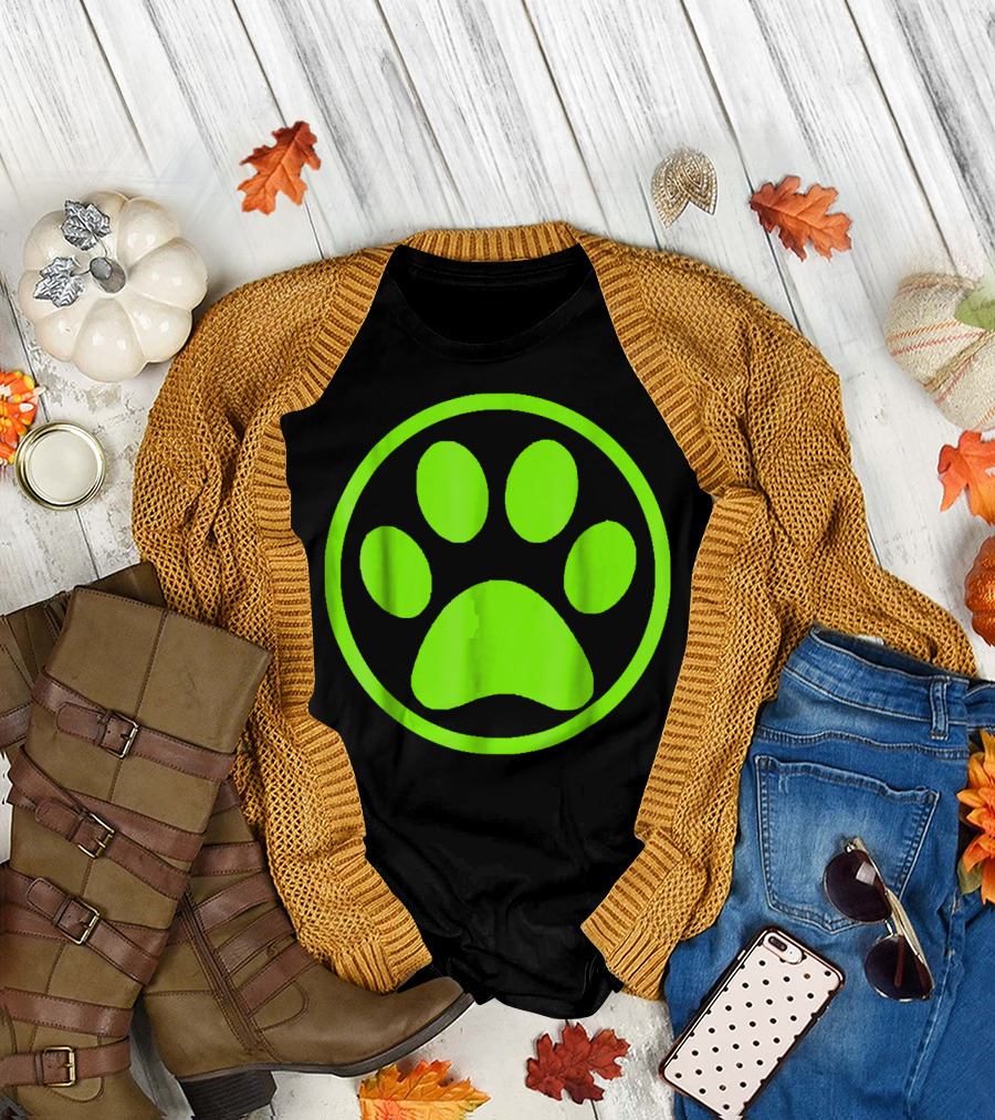 Chat Noir Black Cat Paw Print Symbol Ladybug's Friend T-Shirt
