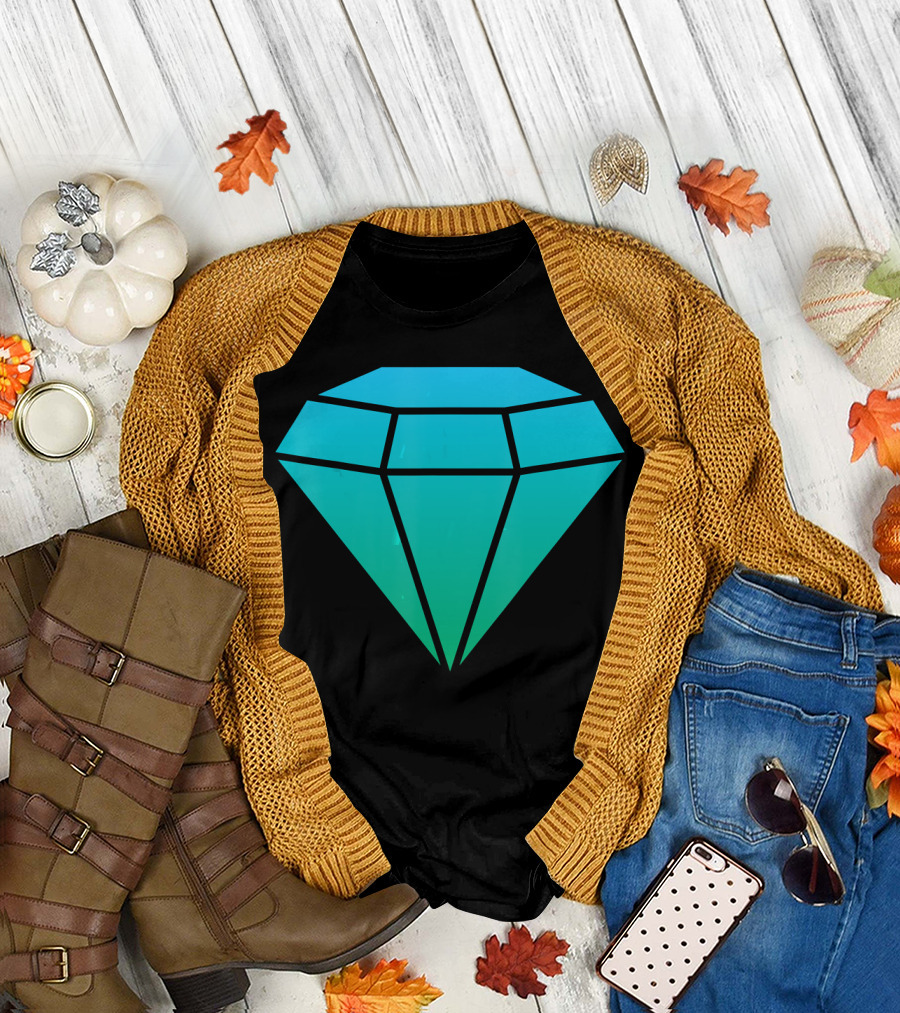 Diamond Gemstone Jewel Sapphire Emerald T-Shirt